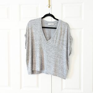 Aritzia Gray Short Sleeve Tee